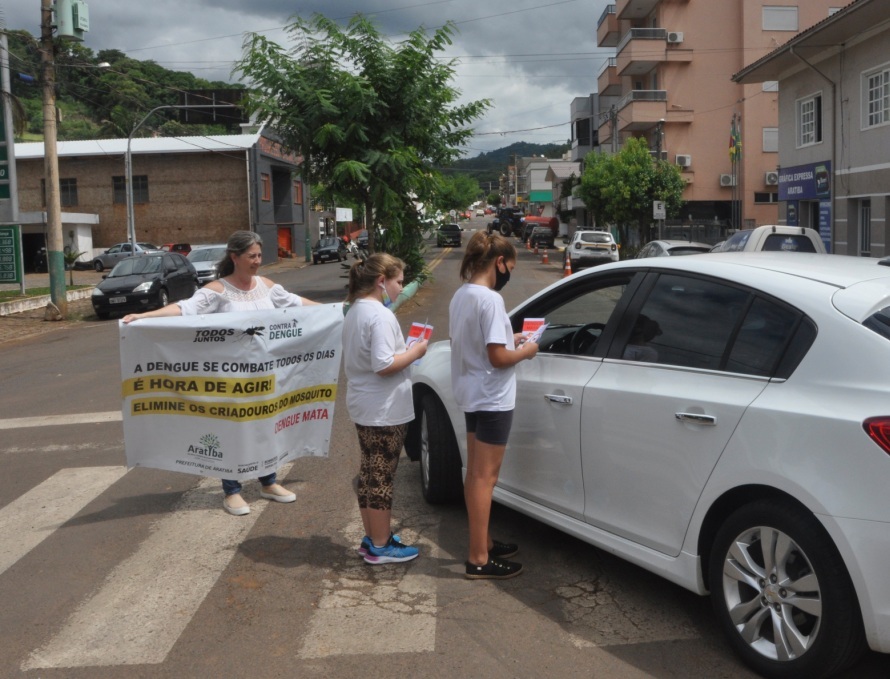 Escola de Aratiba realiza pedágio educativo de combate à dengue