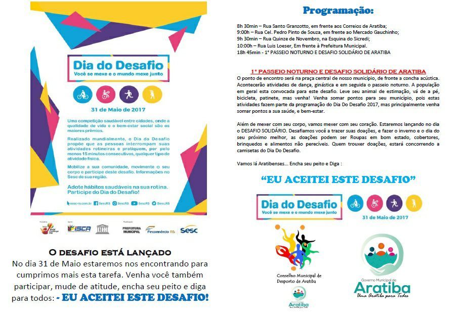 Dia Do Desafio 2017