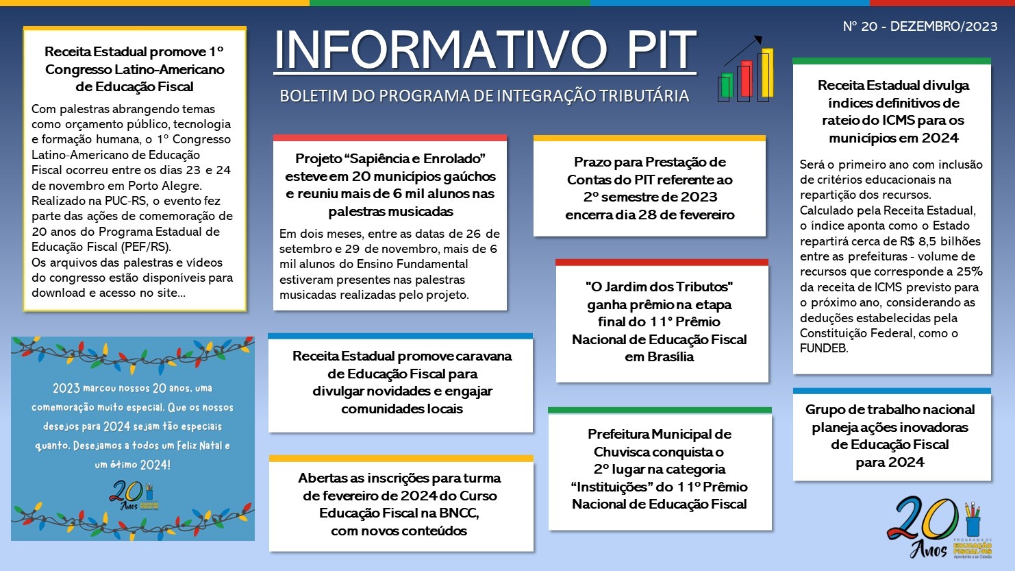 INFORMATIVO PIT - Nº 20 - DEZEMBRO/2023