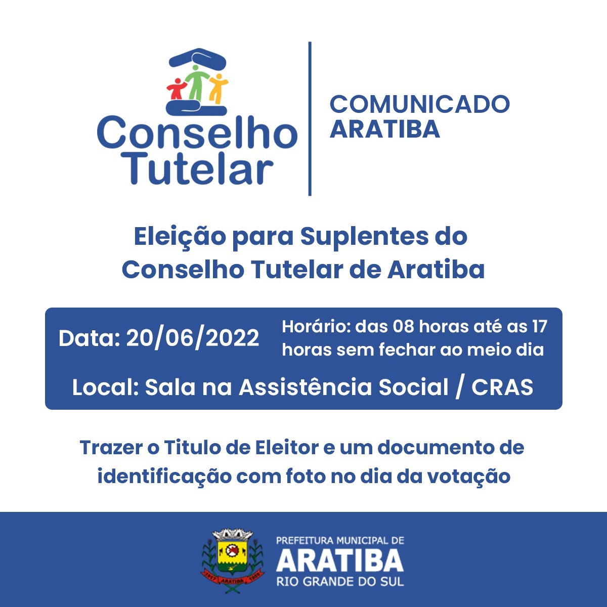 Publicação da relação de candidatos aptos para a eleição do cargo de Conselheiro Tutelar Suplente