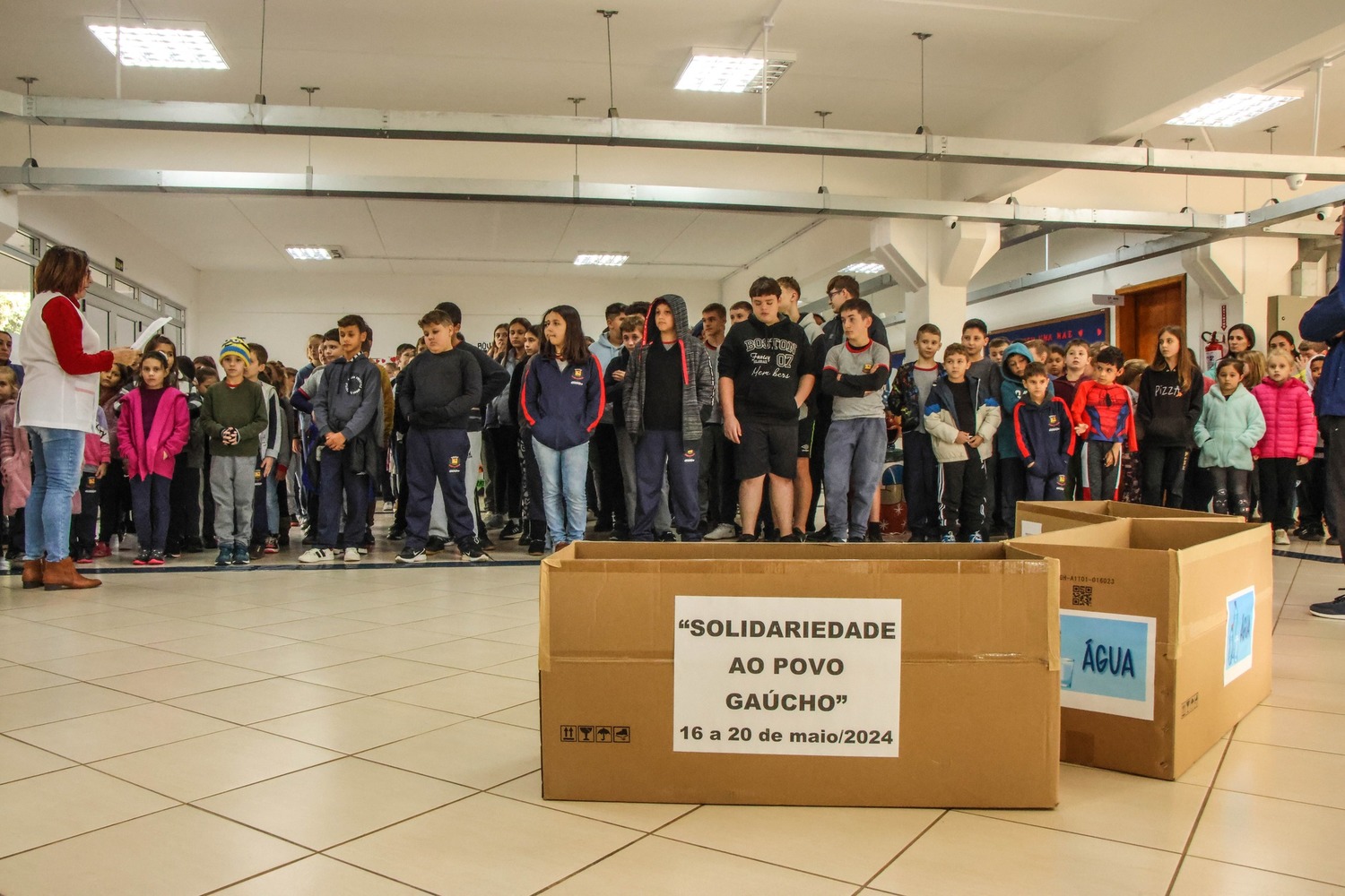 Semana solidária vai arrecadar donativos na Escola Municipal de Aratiba