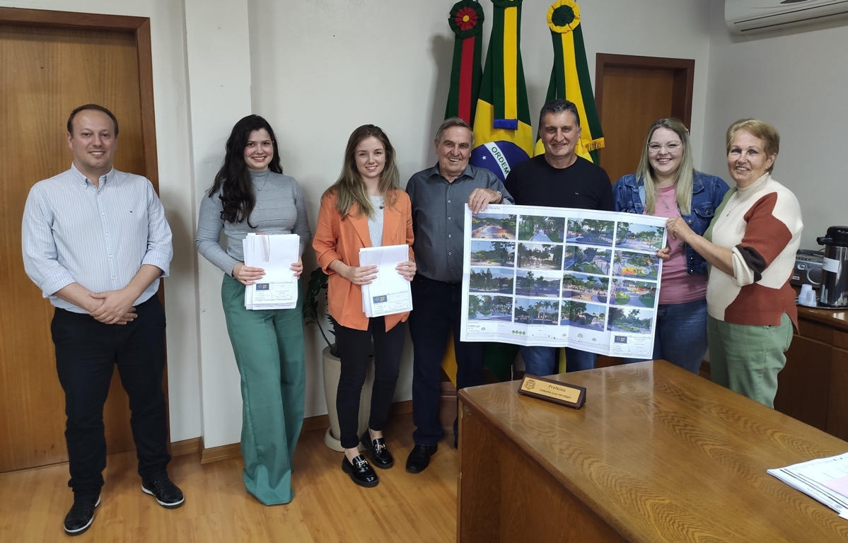Prefeitura de Aratiba recebe projetos para revitalização e paisagismo de espaços públicos