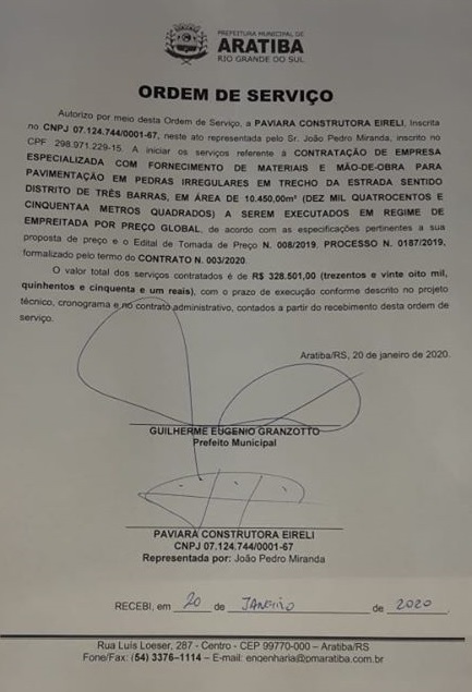 Calçamento da linha Sarandi iniciará nos próximos dias