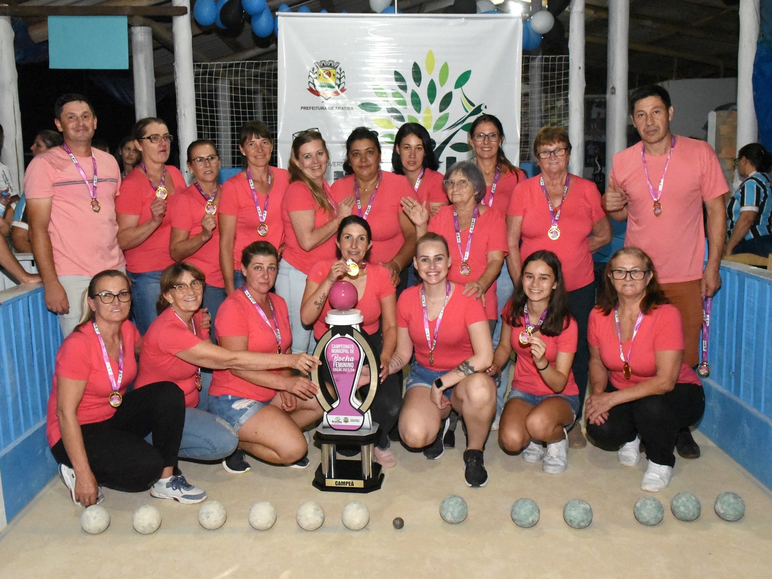 As Patroas Cancha da Luz vencem Campeonato Municipal de Bocha Feminino de Aratiba