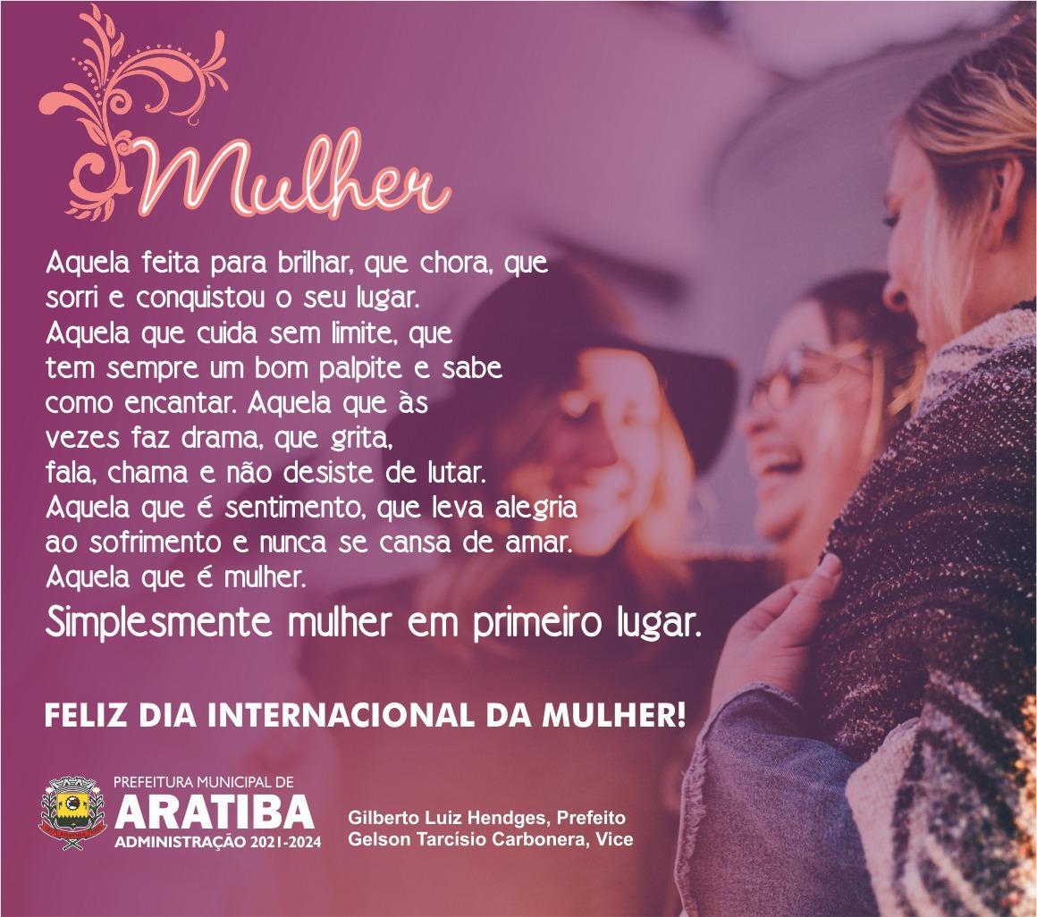 PARABÉNS MULHERES