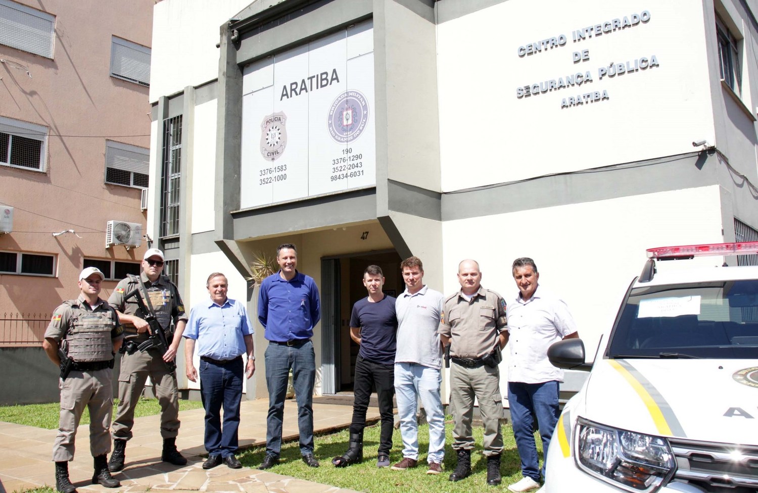 Parceria garante nova viatura para a Brigada Militar de Aratiba