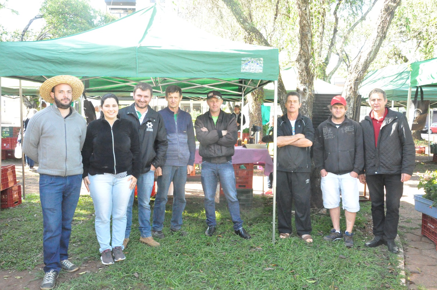 Secretário da Agricultura e Produtores de Orgânicos fazem visitas às Feiras Orgânicas em Passo Fundo.