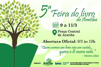 Aratiba terá quinta edição da Feira do Livro em março