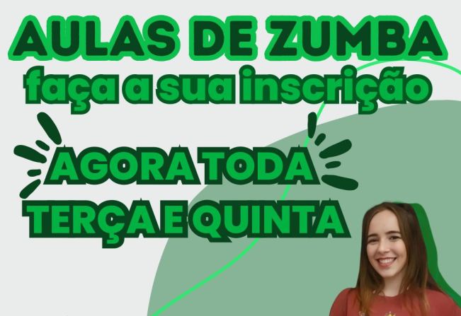 NOVAS DATAS PARA AS AULAS DE ZUMBA!