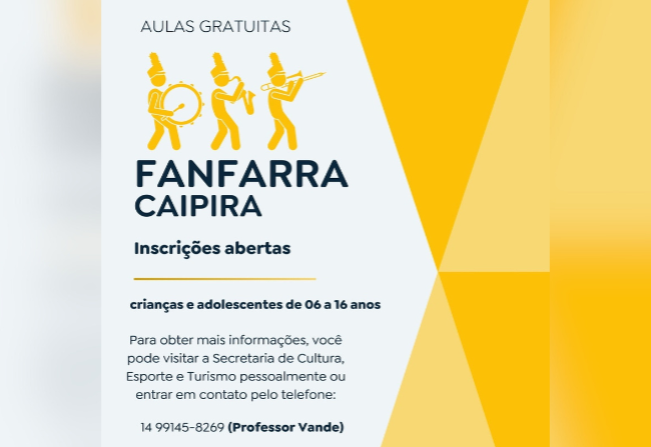 Venha fazer parte da Fanfarra Caipira!