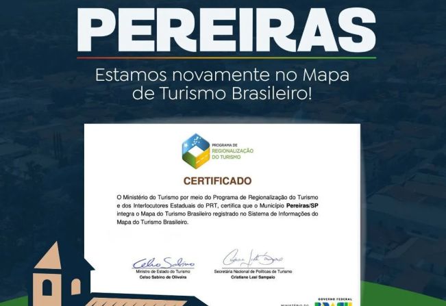 Estamos novamente no Mapa de Turismo Brasileiro!